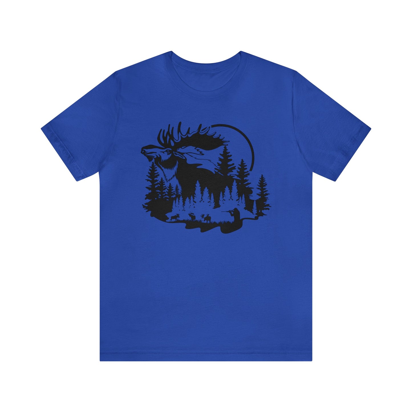 Moose Hunting Scene T-Shirt