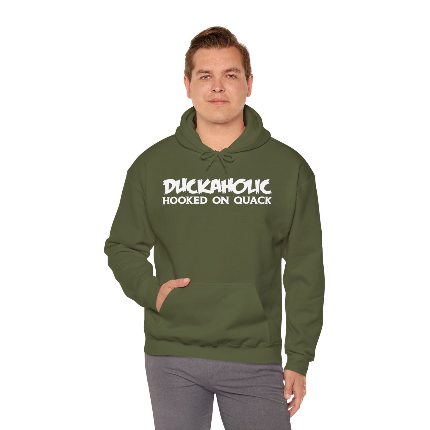 Duckaholic Hooked on Quack Hooded Sweatshirt