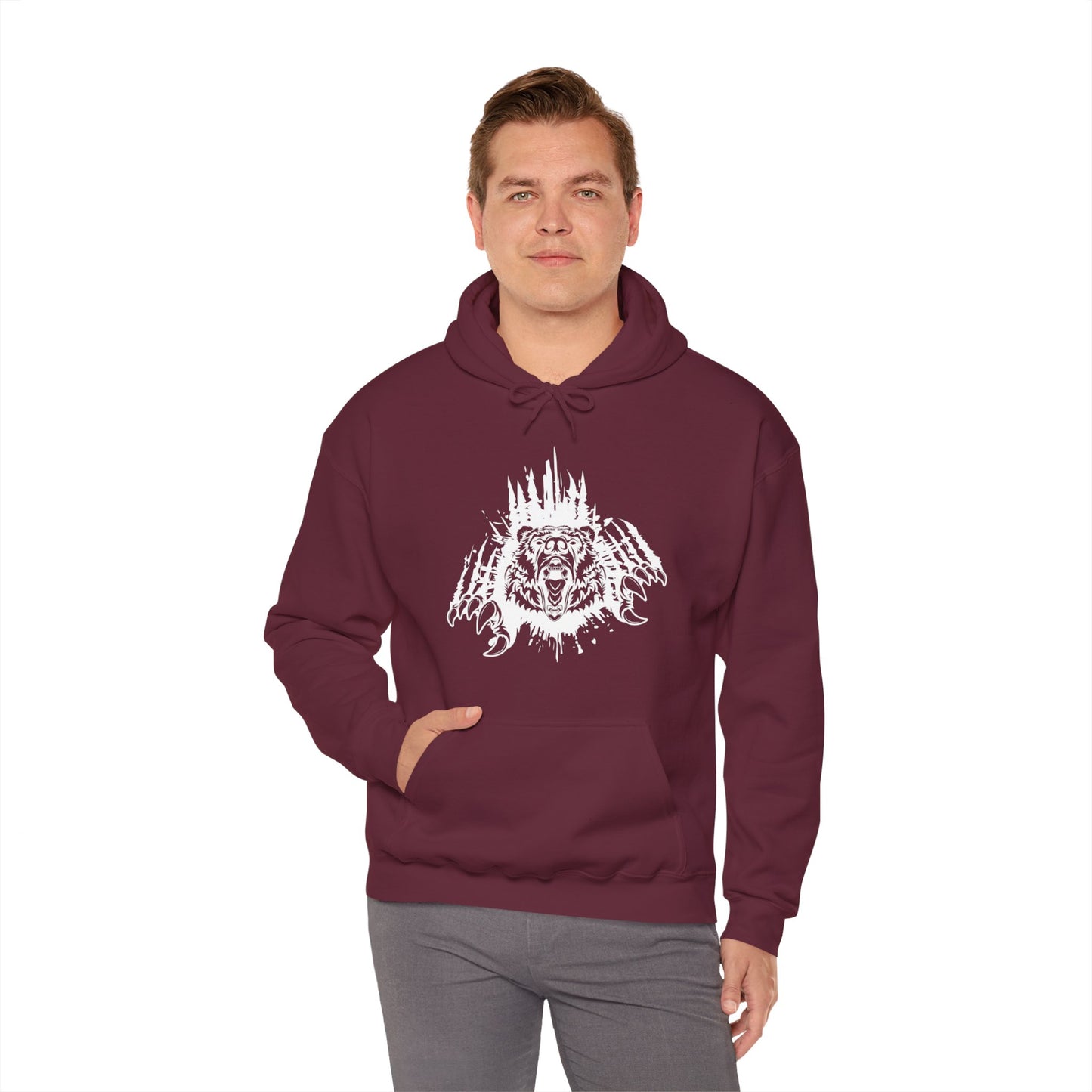 Angry Bear Hooded Sweatshirt