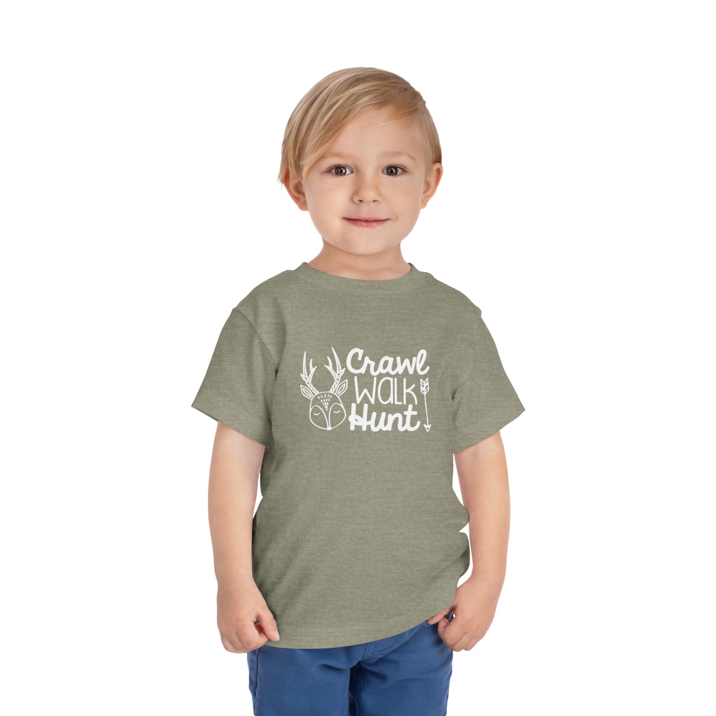 Crawl Walk Hunt Toddler T-Shirt