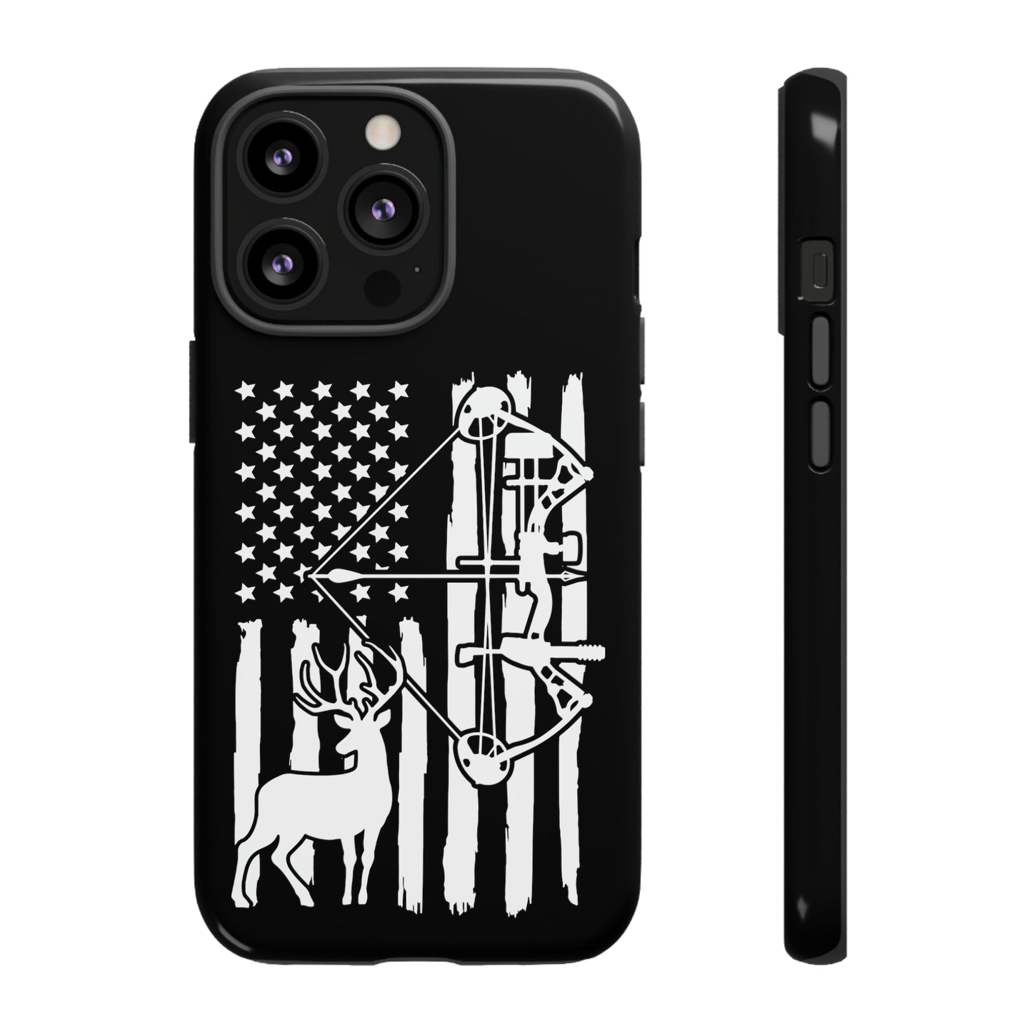 Deer Bow Hunter American Flag Phone Case