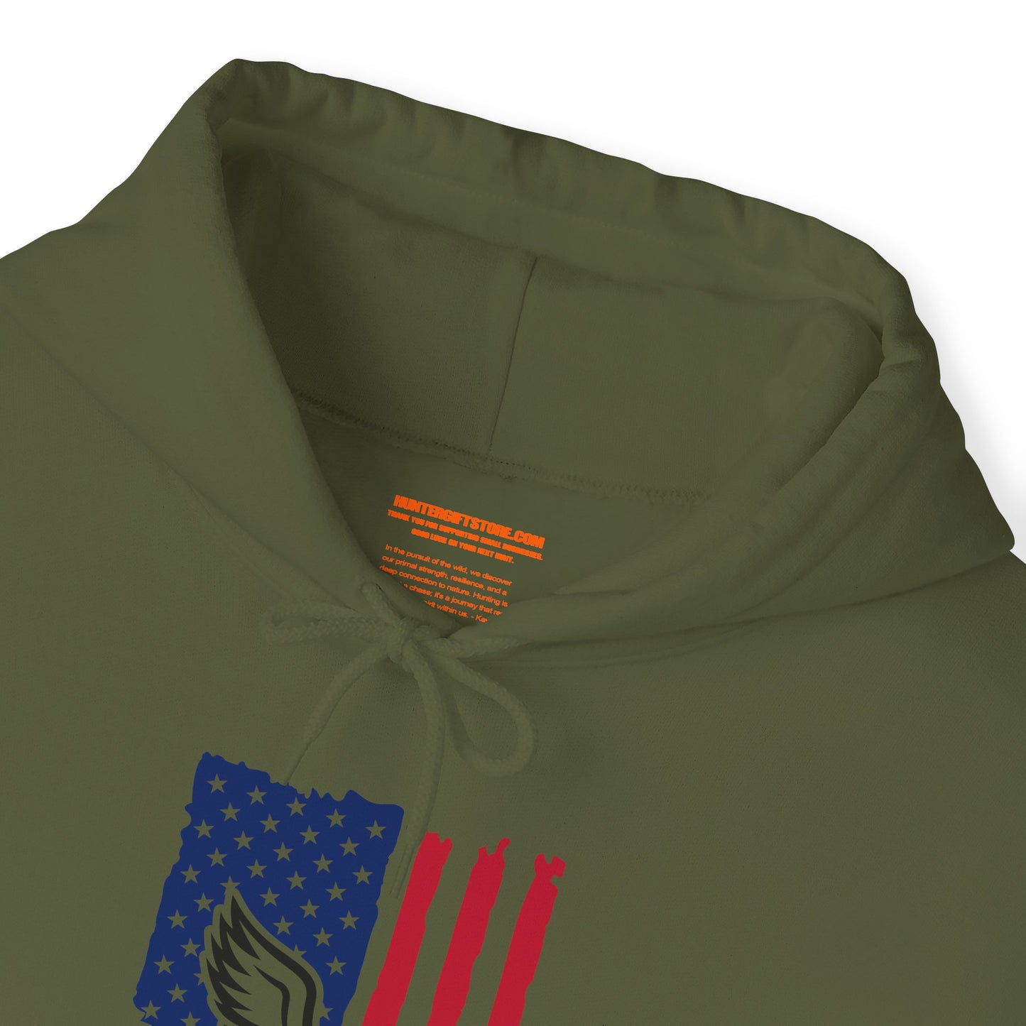 Duck American Flag Hooded Sweatshirt