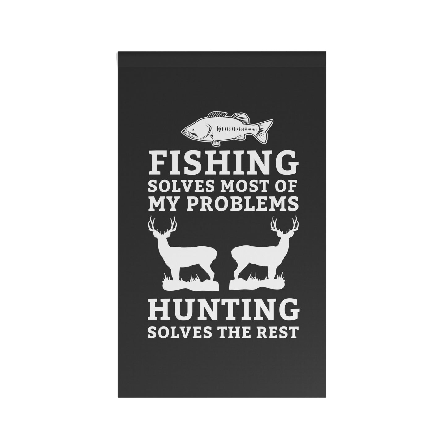 Fishing Solves Most of My Problems Flag