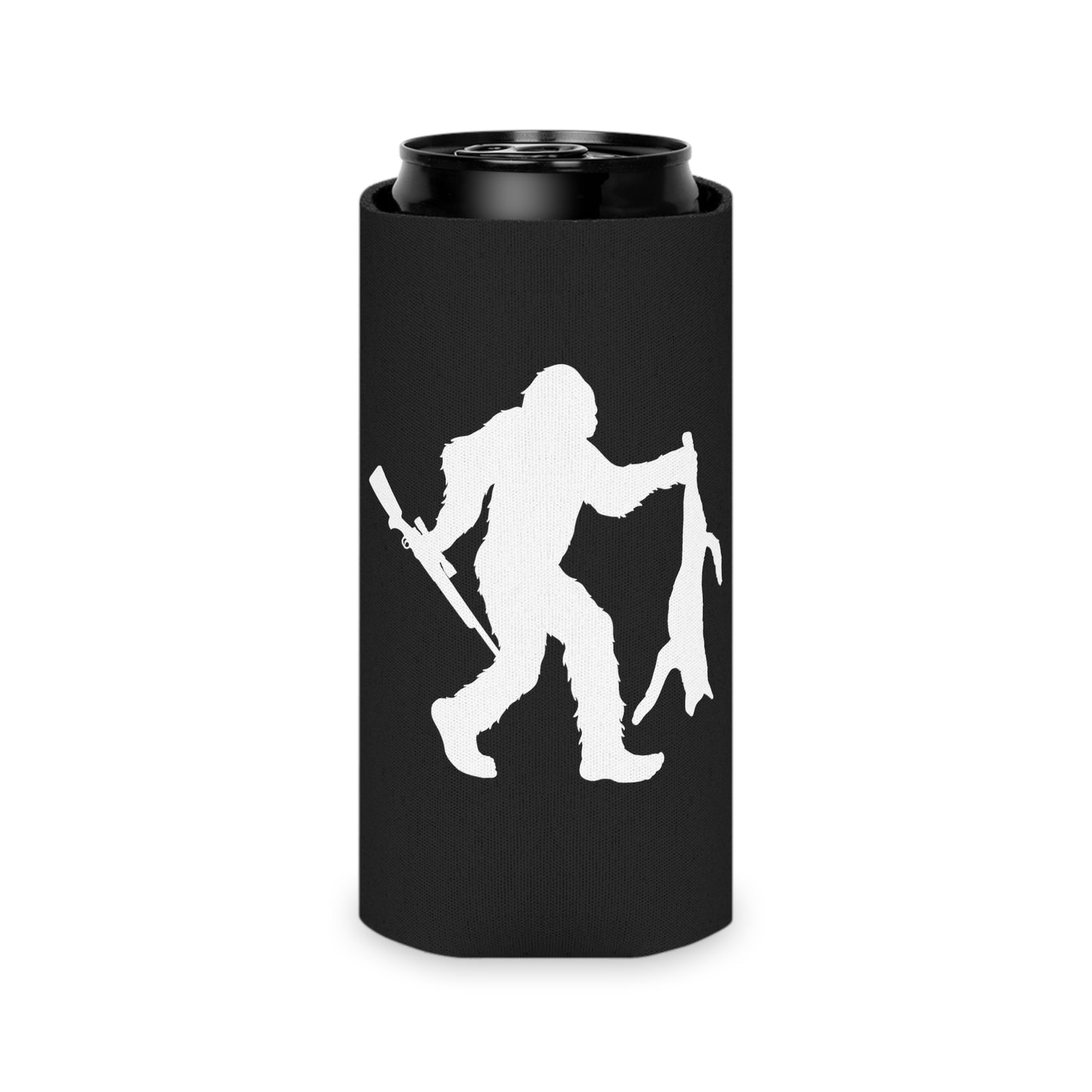 Bigfoot Holding Coyote Can Cooler