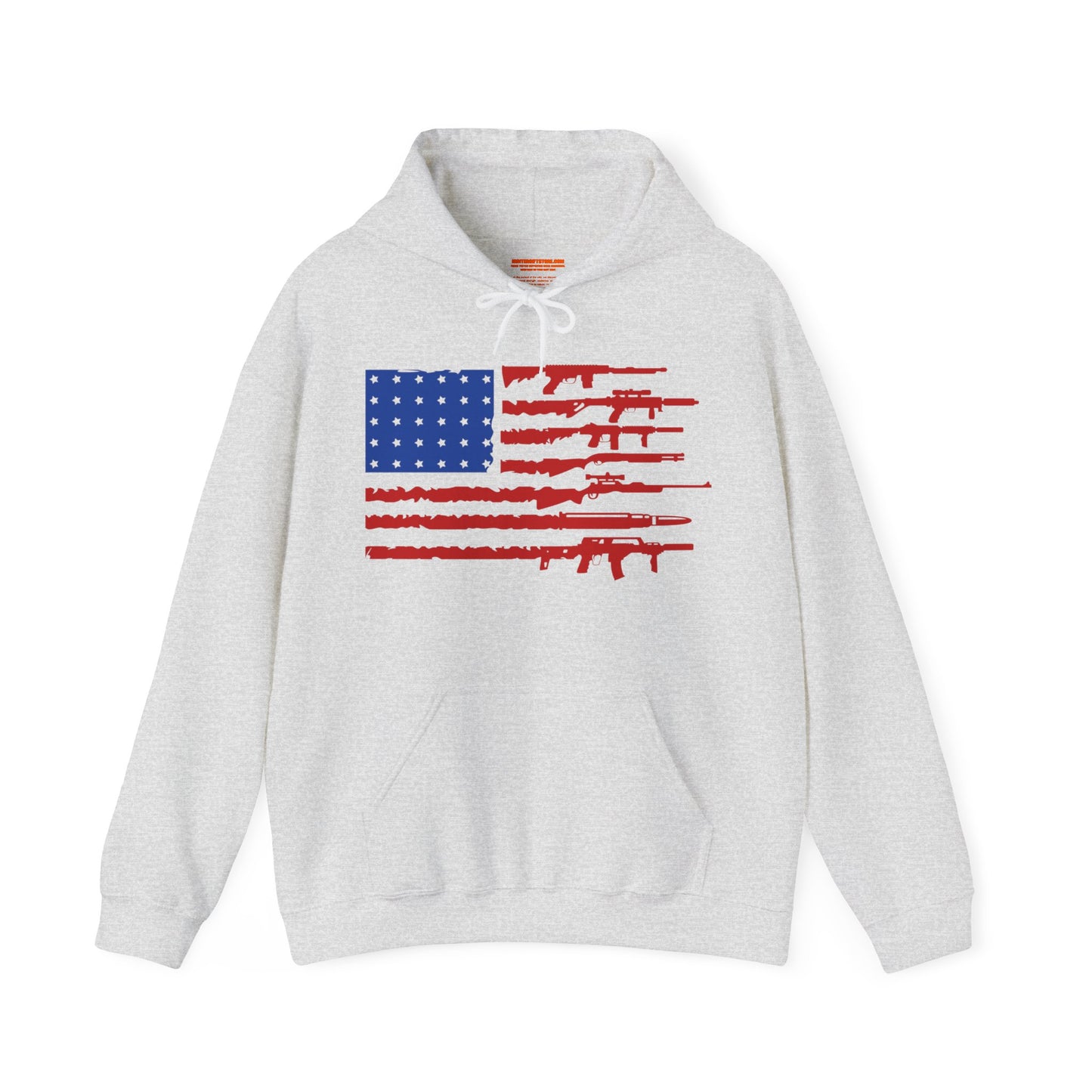 USA Gun Flag Hooded Sweatshirt