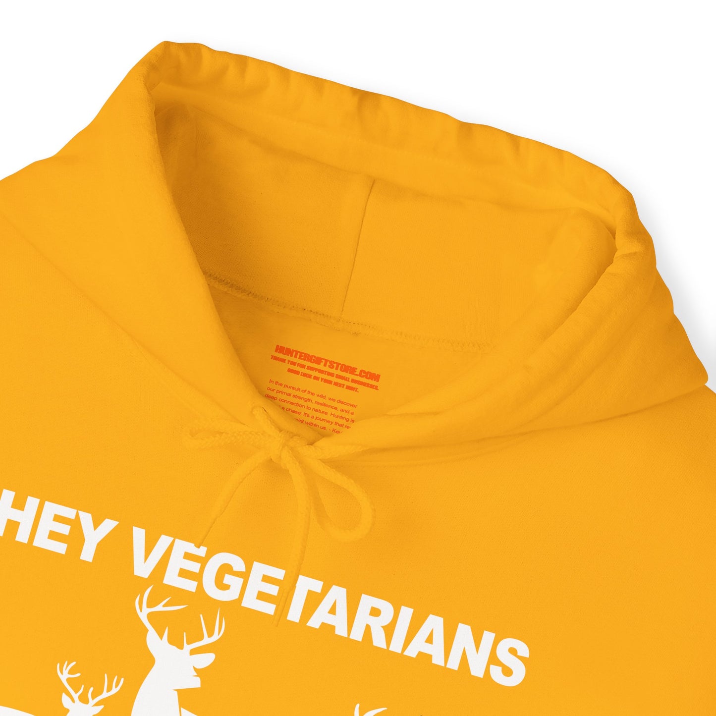 Hey Vegetarians My Food Poops On Your Food Hooded Sweatshirt