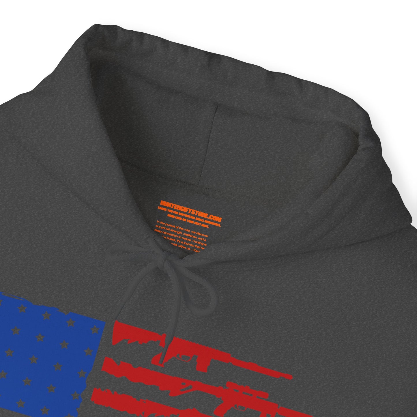 USA Gun Flag Hooded Sweatshirt