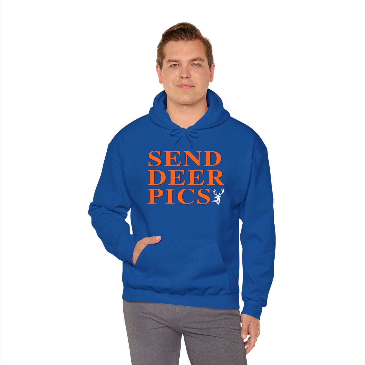 Send Deer Pics Hooded Sweatshirt