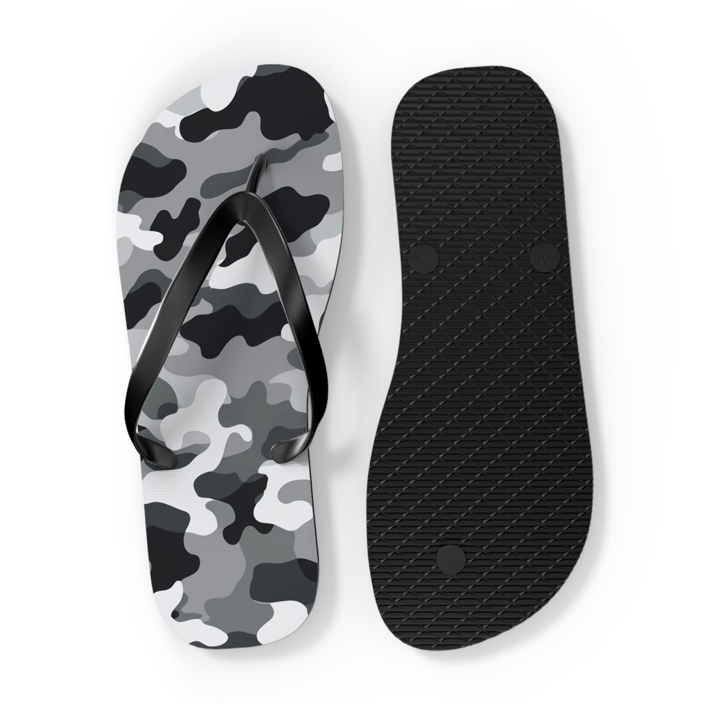 White Camo Flip Flops