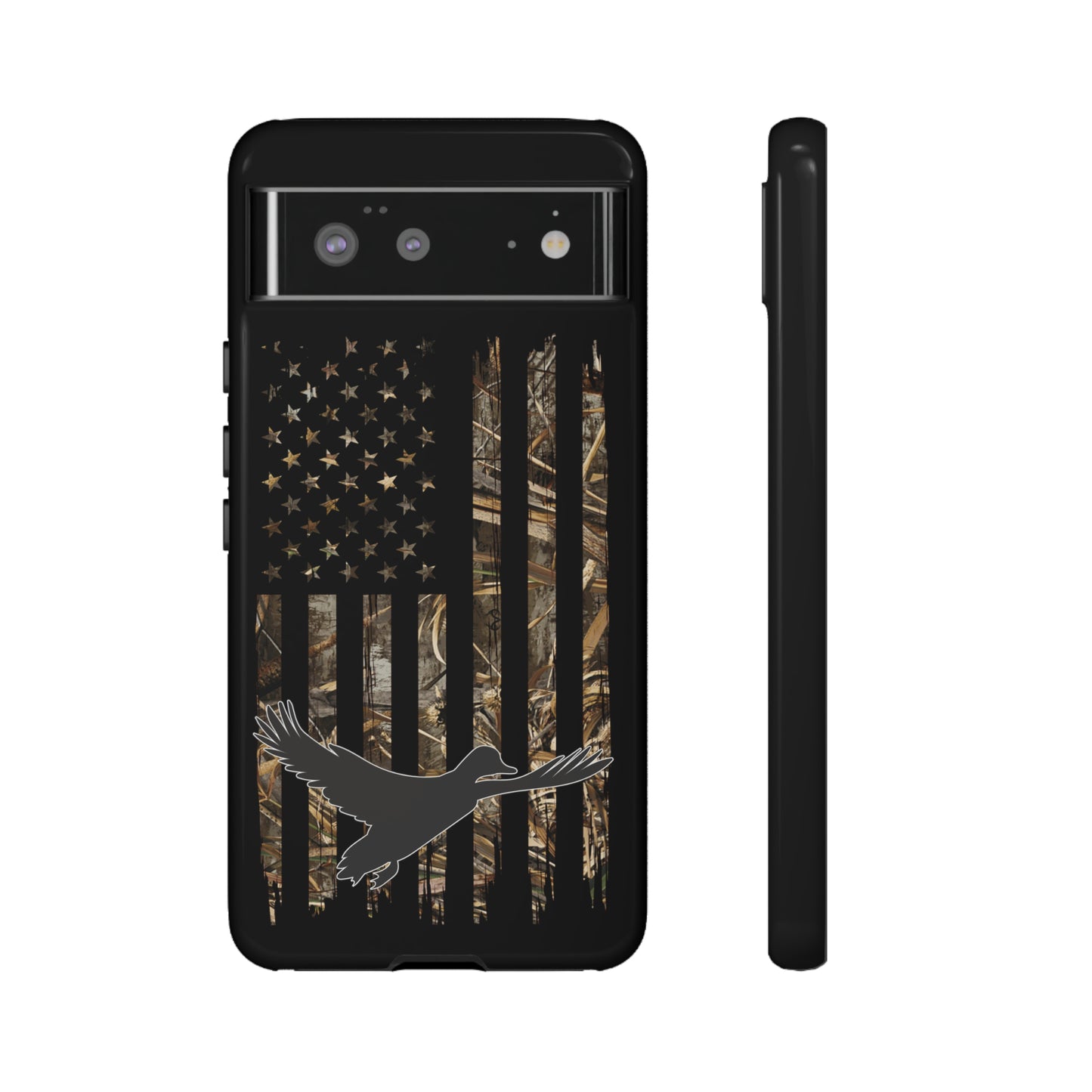 Camo Duck American Flag Phone Case