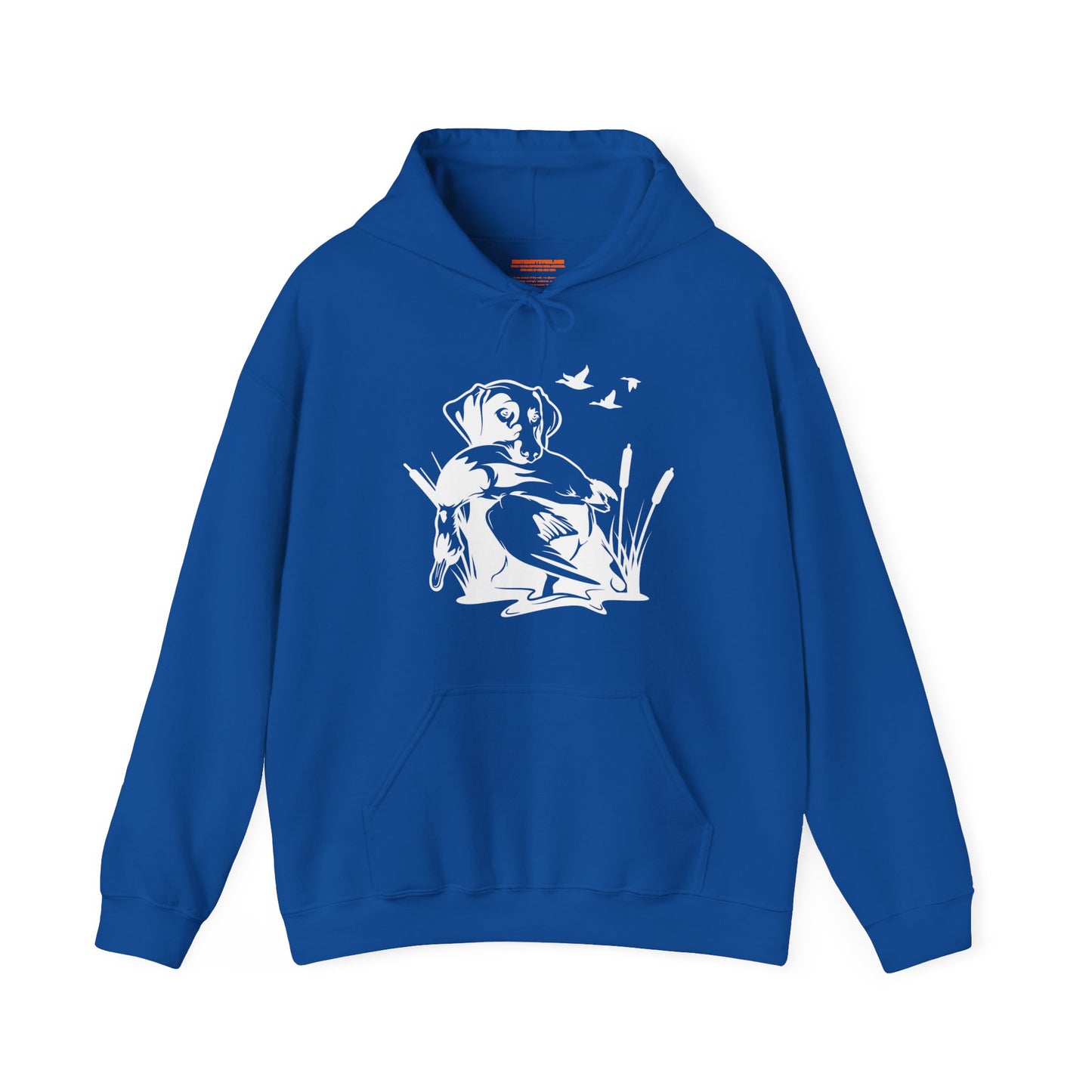 Duck Hunting Dog Scene Hooded Sweatshirt