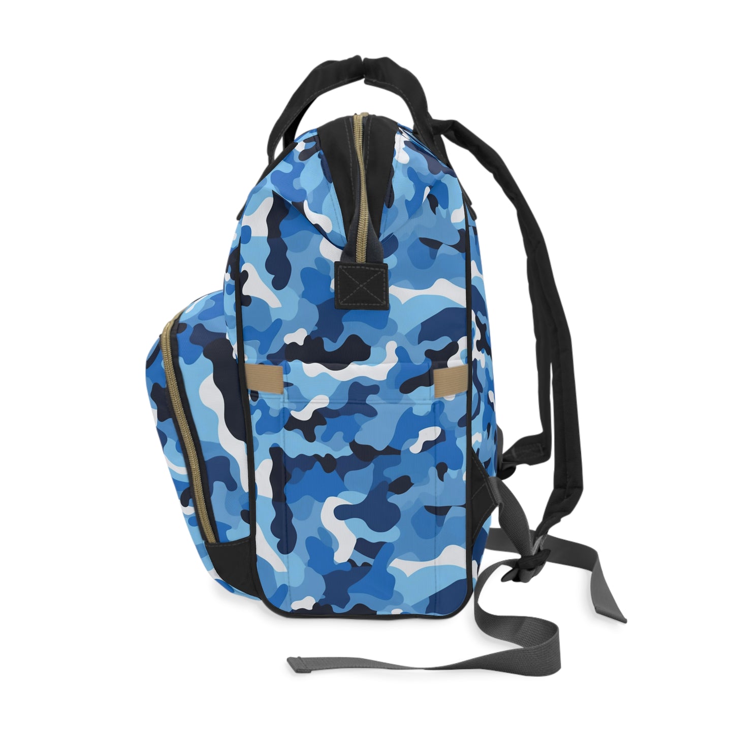 Blue Camo Diaper Backpack