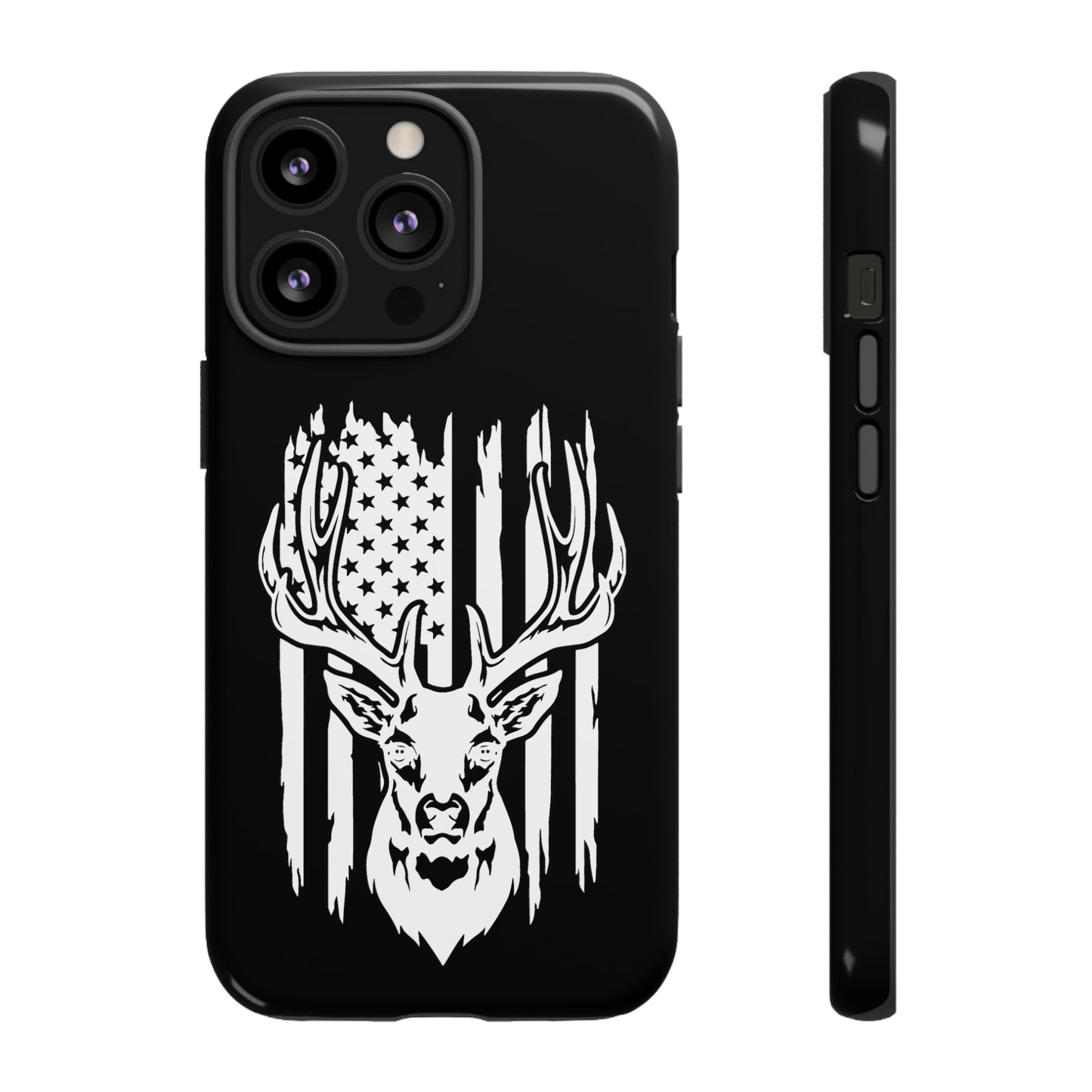 Deer Head American Flag Phone Case