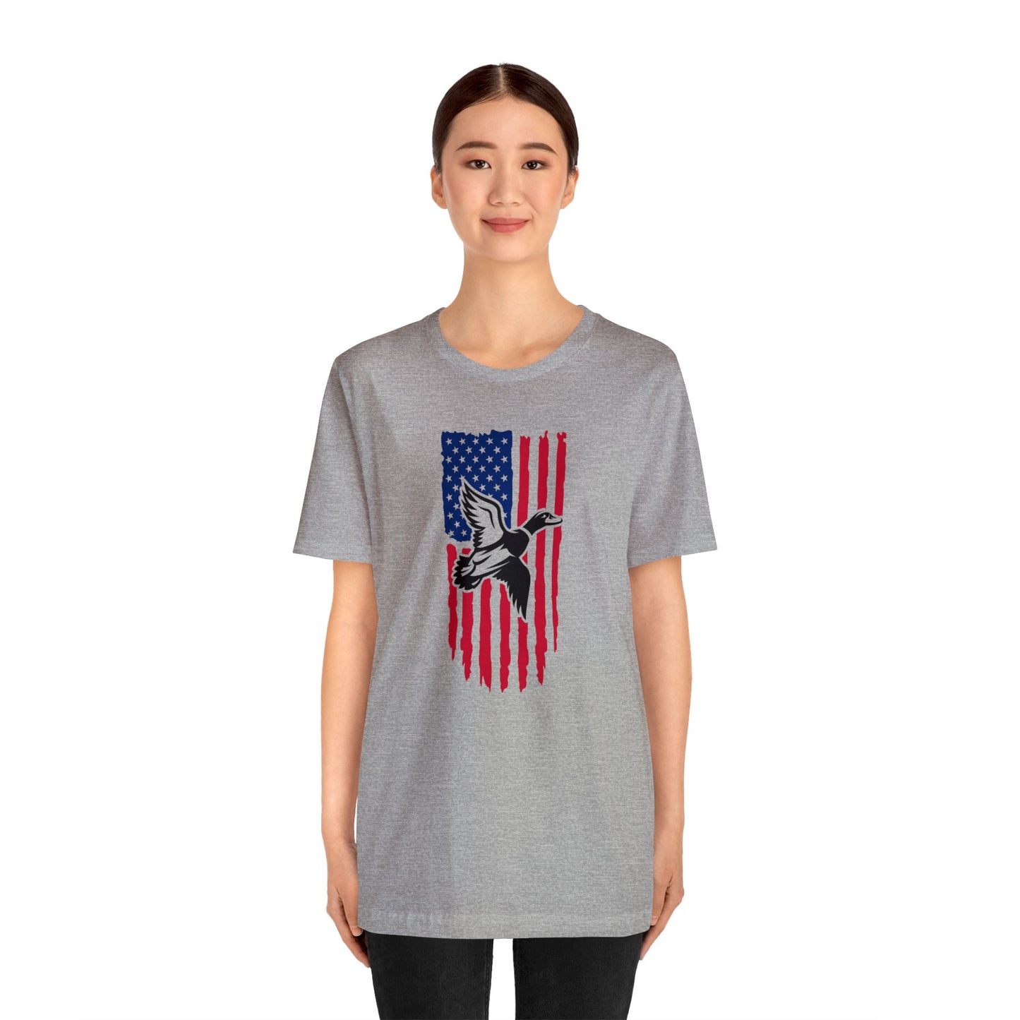 Duck Flying American Flag T-Shirt