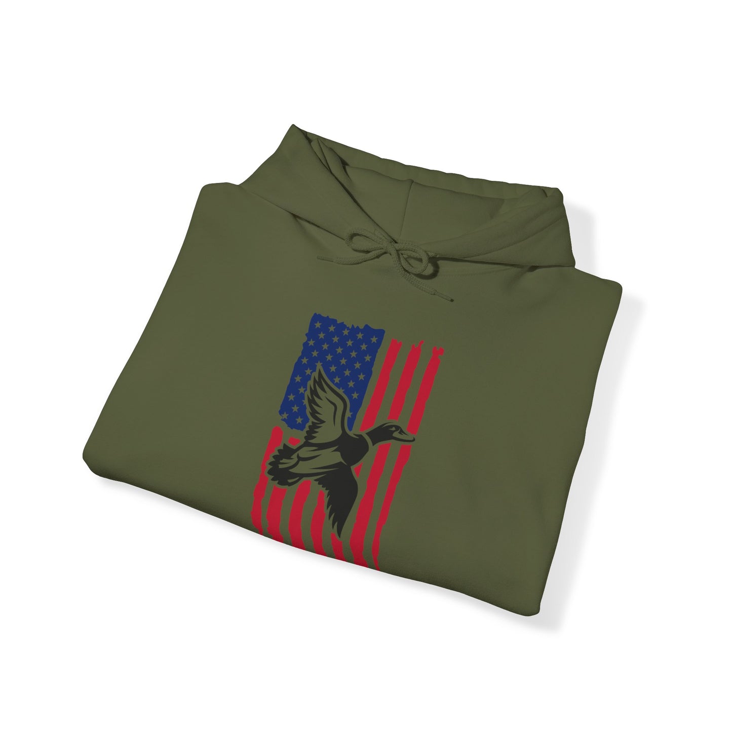 Duck American Flag Hooded Sweatshirt