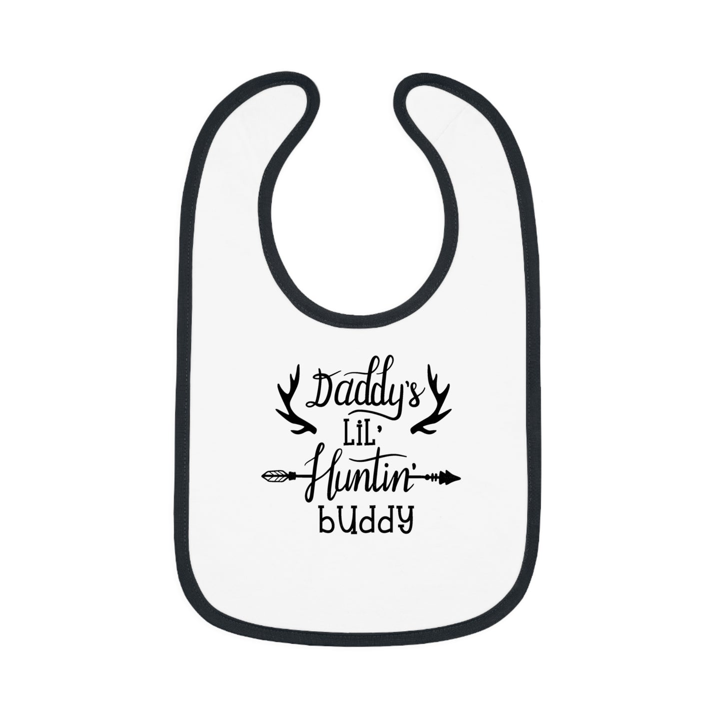 Daddy's Lil Huntin Buddy Baby Jersey Bib