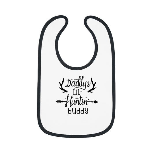 Daddy's Lil Huntin Buddy Baby Jersey Bib