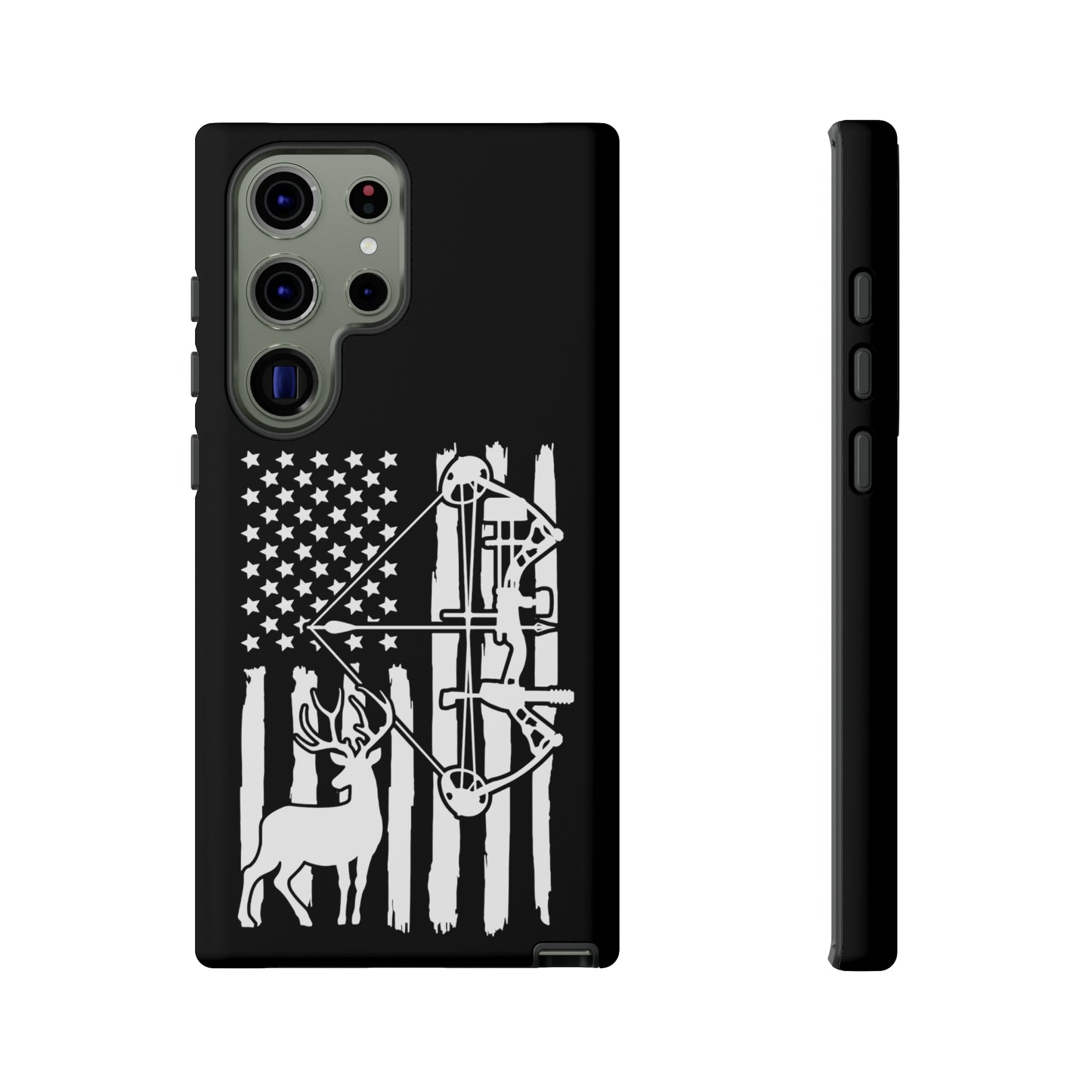 Deer Bow Hunter American Flag Phone Case