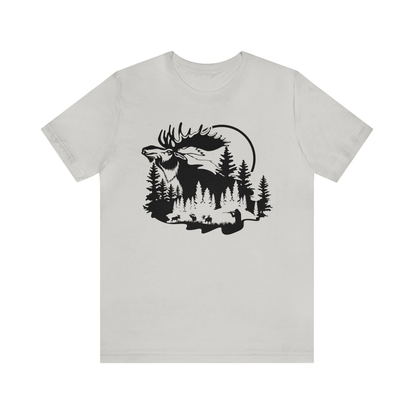 Moose Hunting Scene T-Shirt