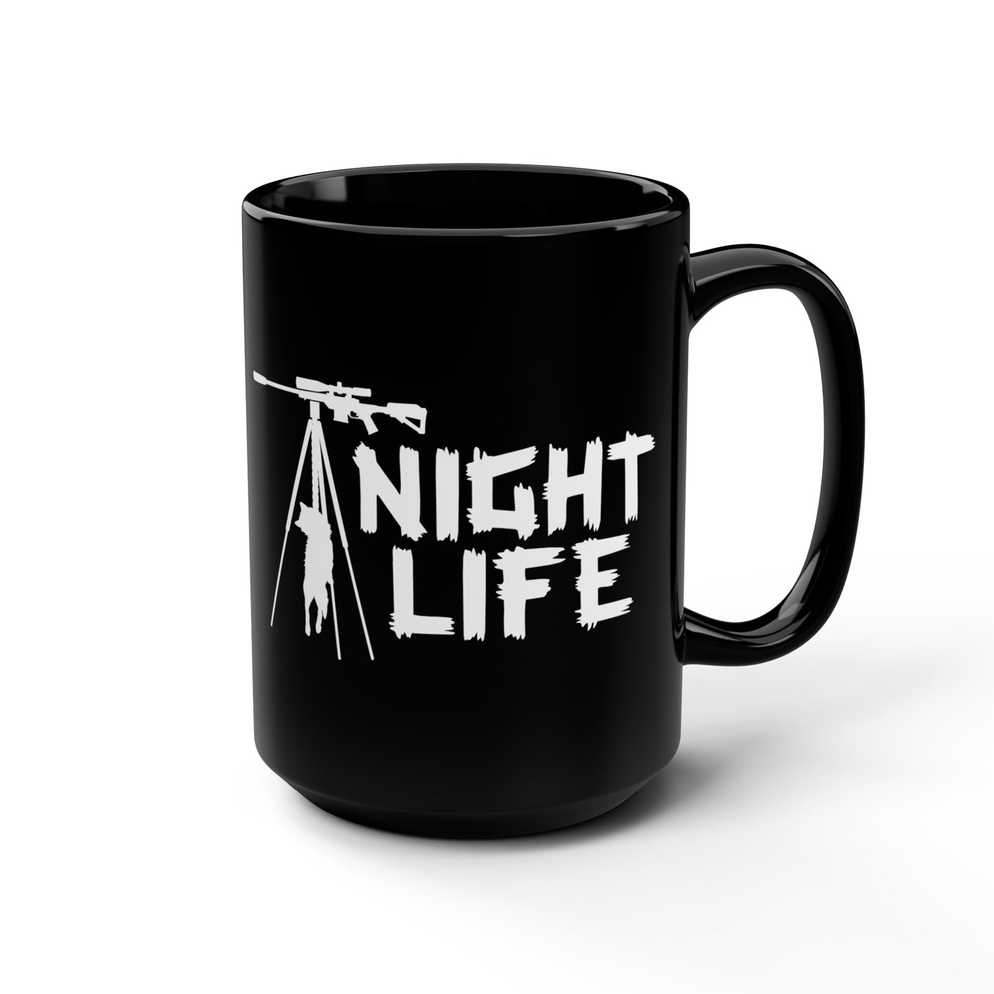 Coyote Hunting Night Life Mug, 15oz