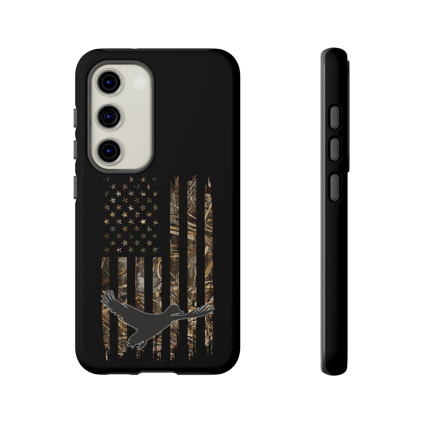 Camo Duck American Flag Phone Case