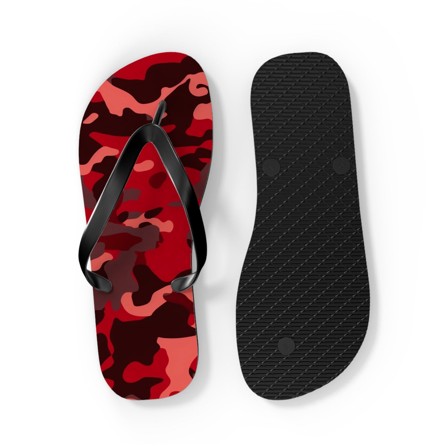 Red Camo Flip Flops