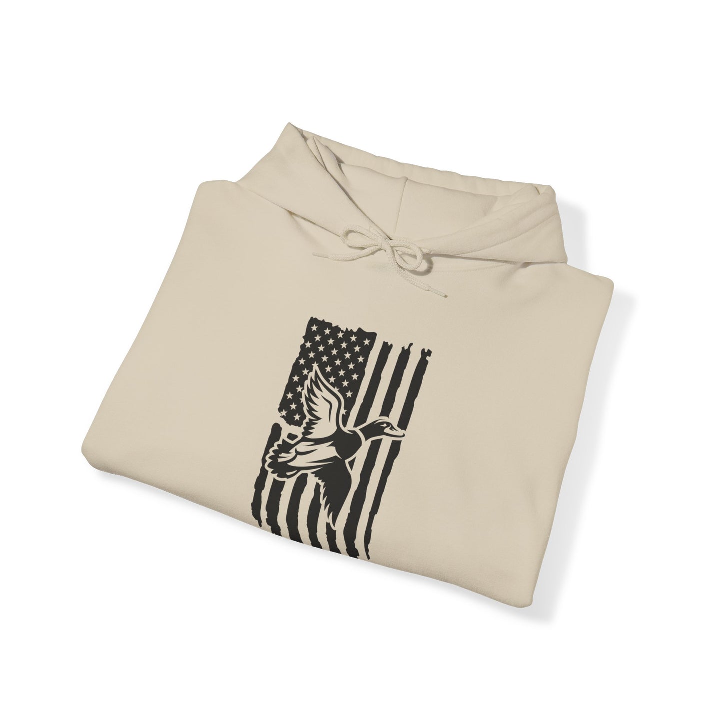 Duck American Flag Hooded Sweatshirt