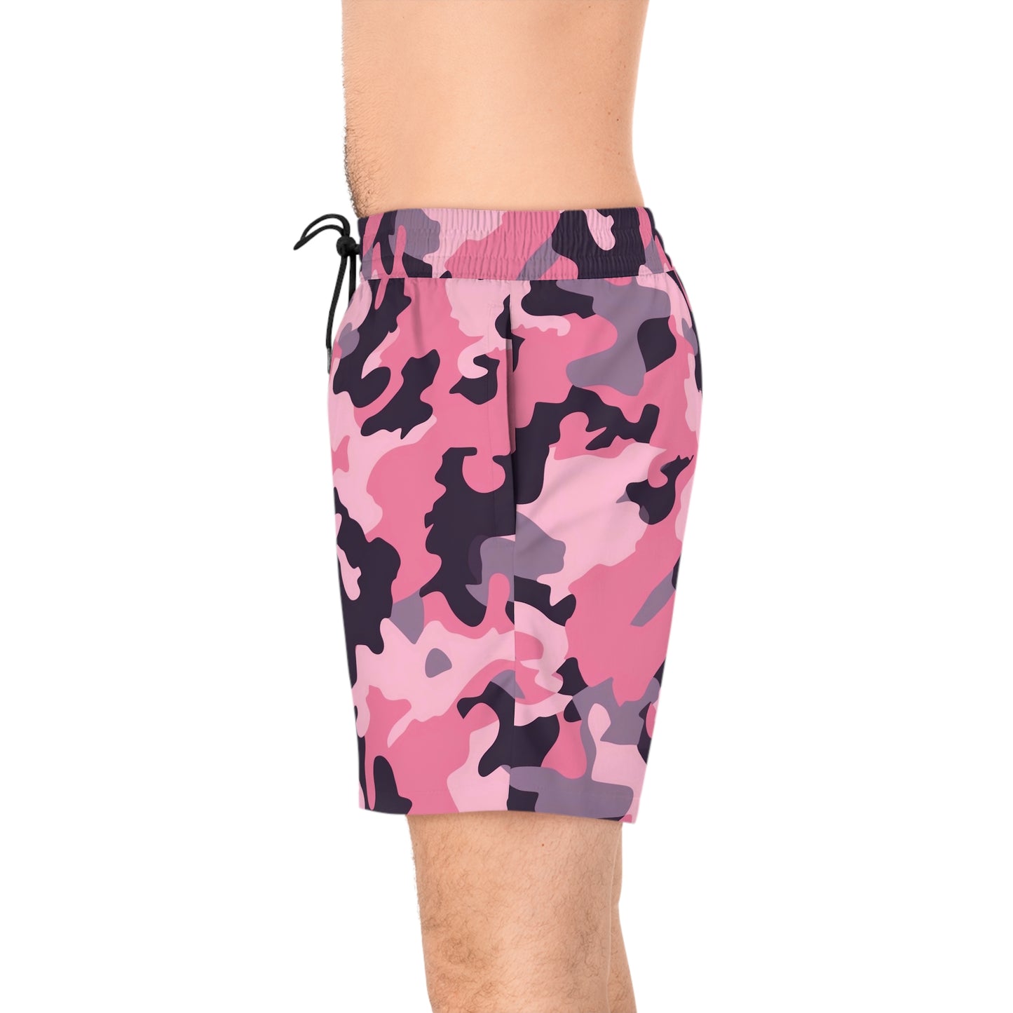 Pink Camo Swim Trunks