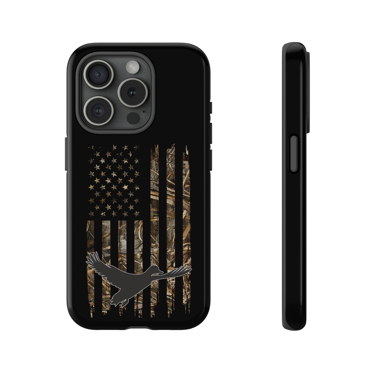 Camo Duck American Flag Phone Case