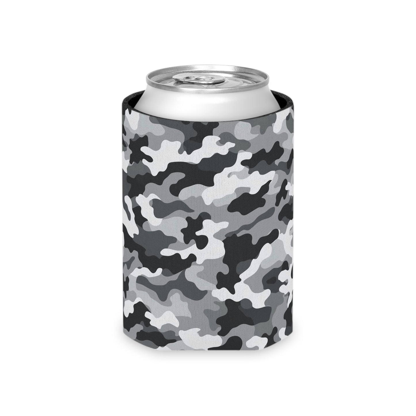 White Camo Can Cooler