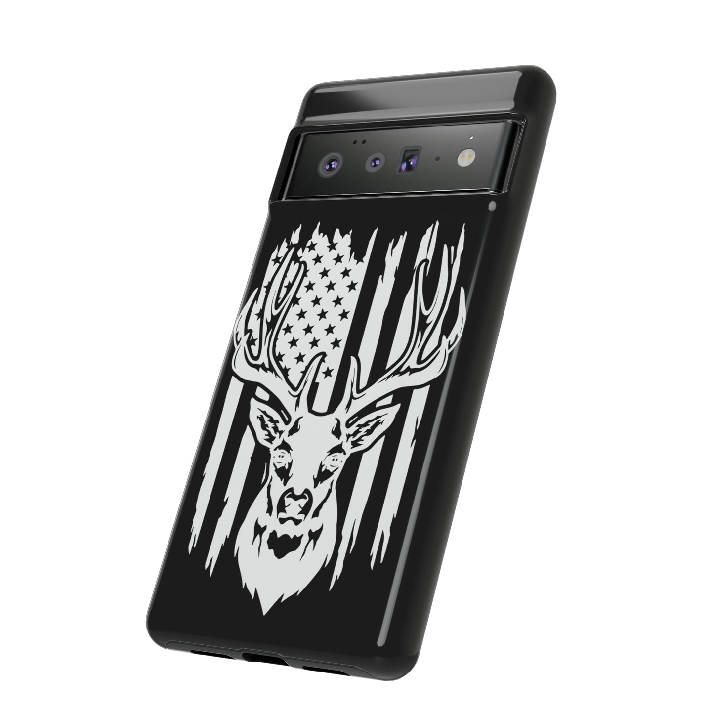 Deer Head American Flag Phone Case