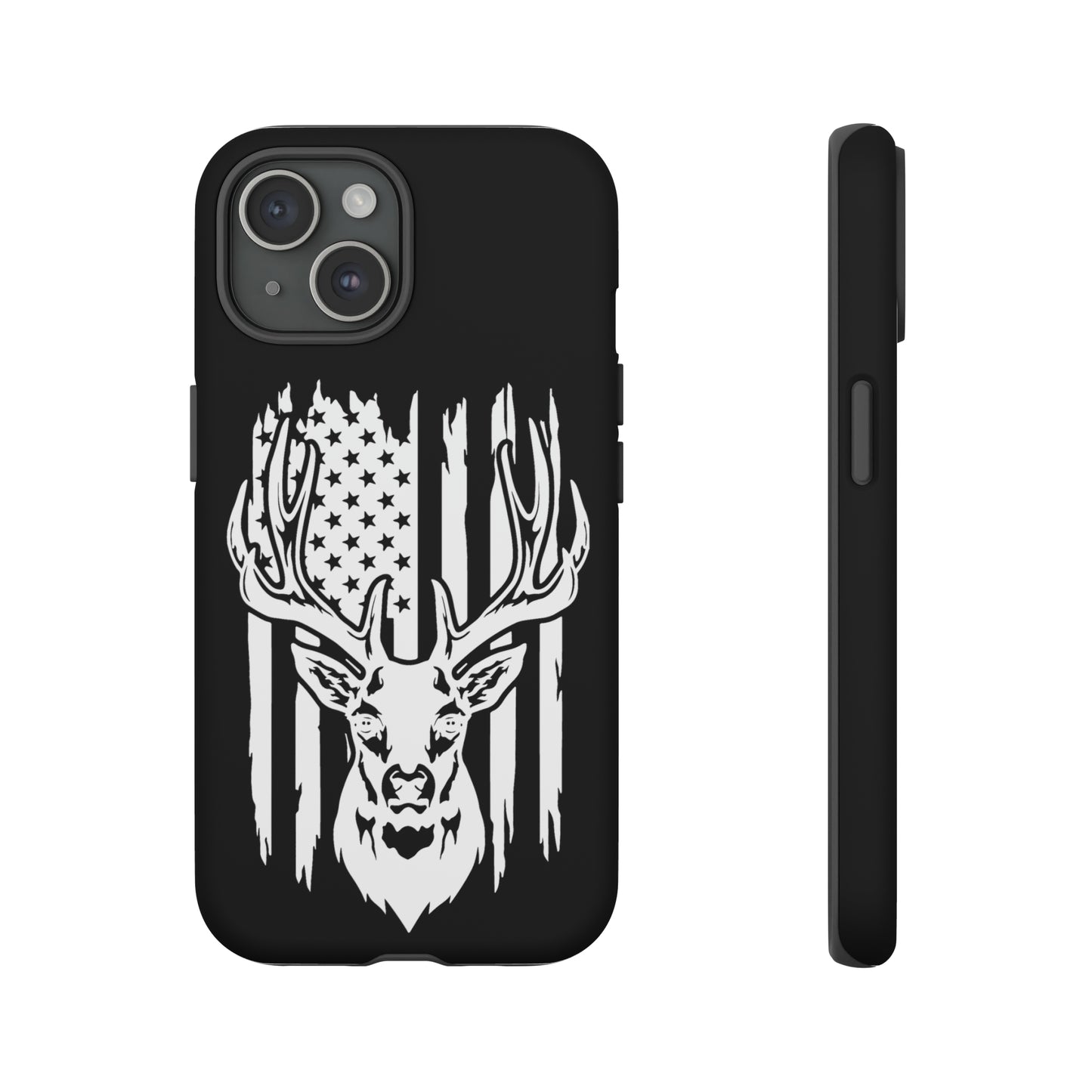 Deer Head American Flag Phone Case