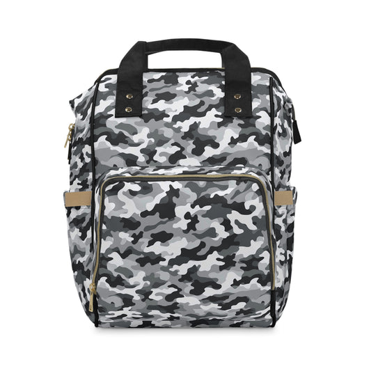 White Camo Diaper Backpack