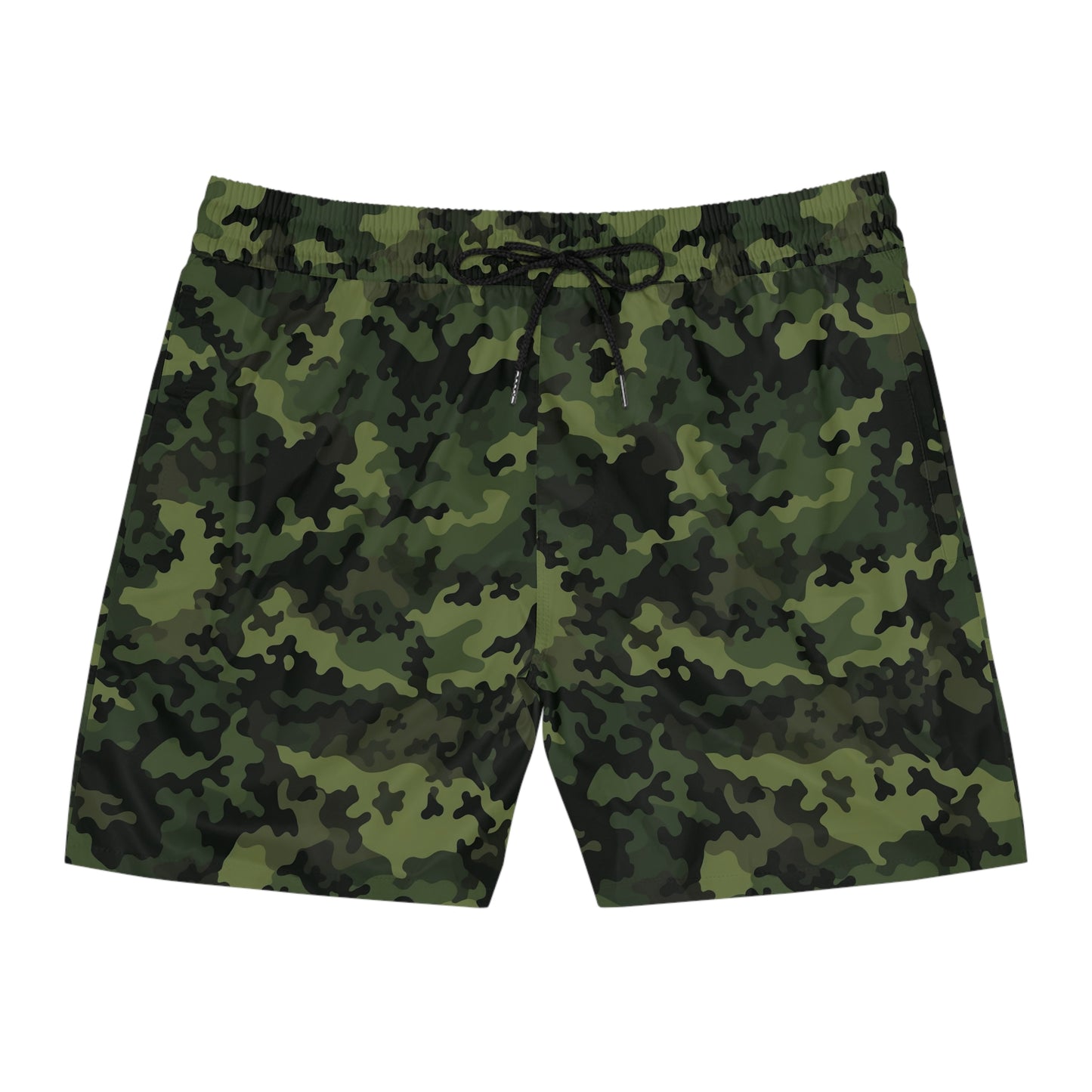 Green Camo Swim Trunks