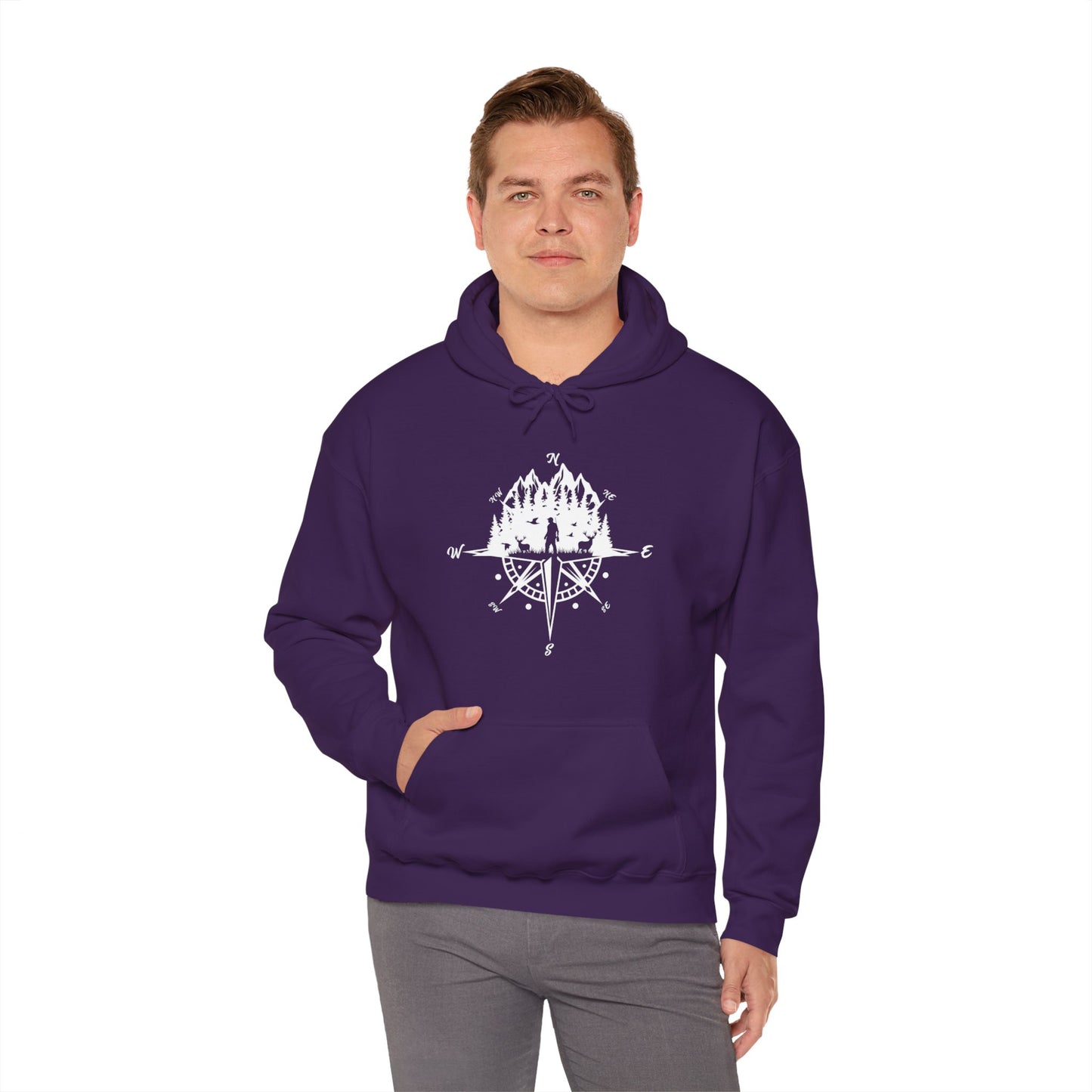 Hunting Compass Hooded Sweatshirt