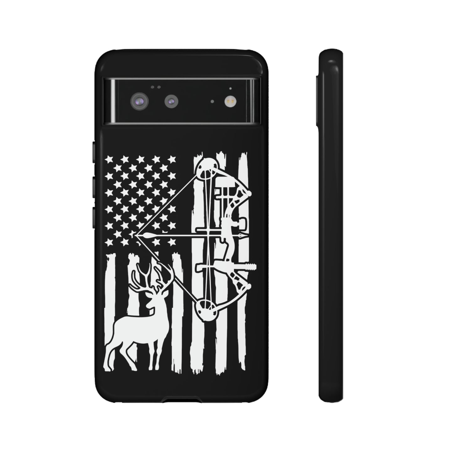 Deer Bow Hunter American Flag Phone Case