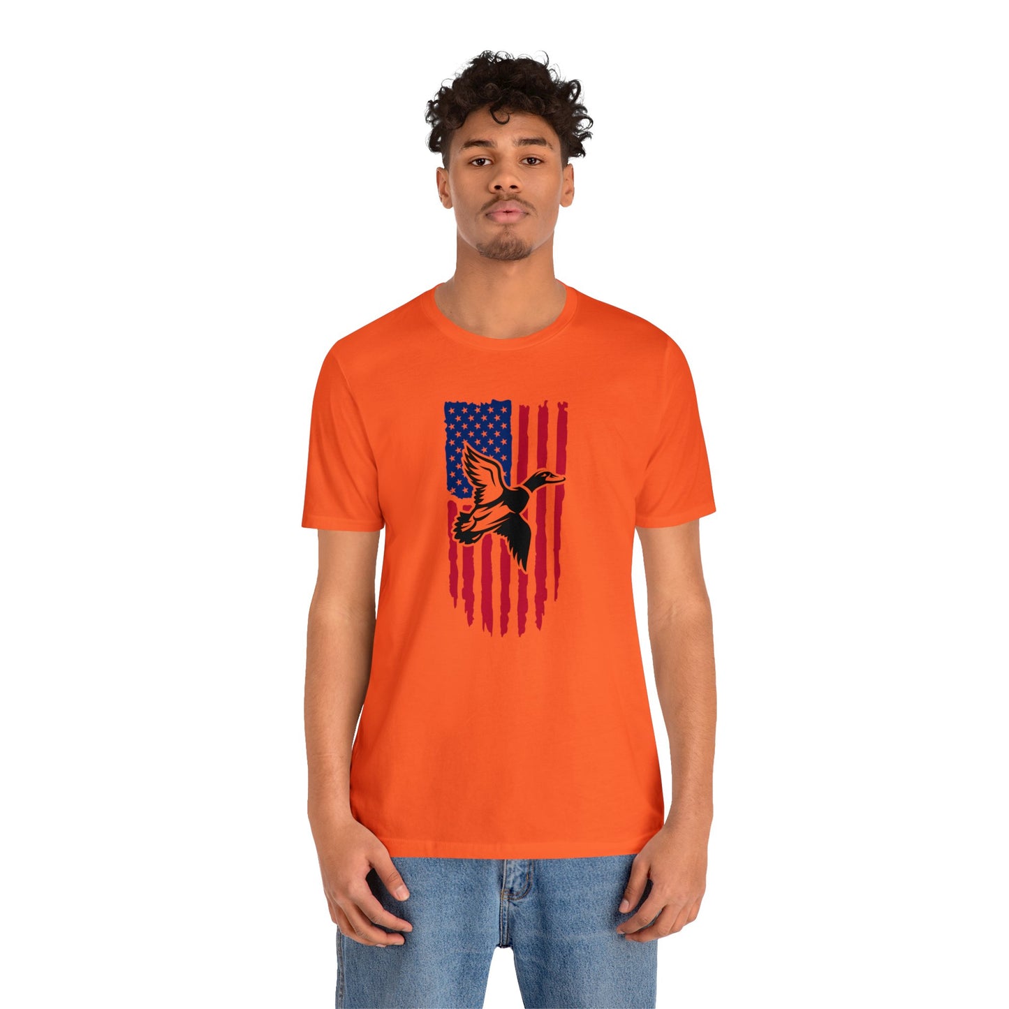 Duck Flying American Flag T-Shirt