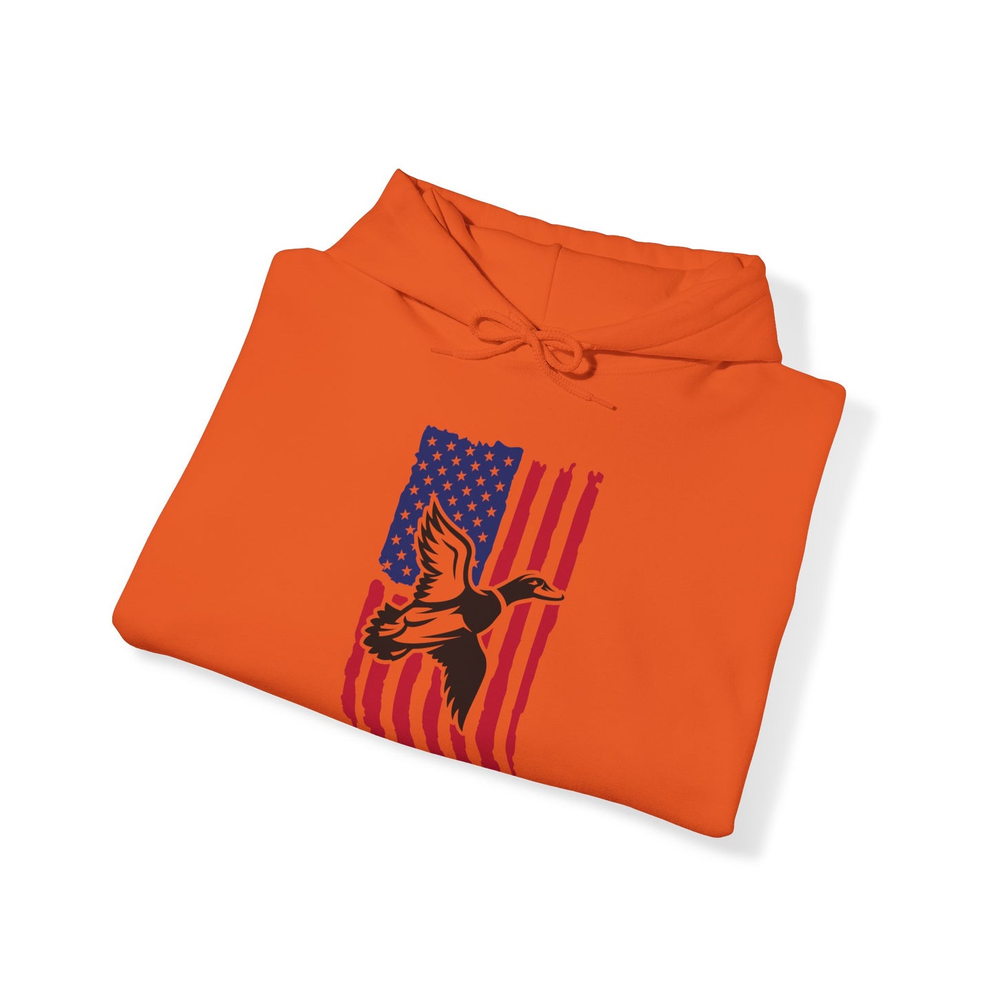 Duck American Flag Hooded Sweatshirt