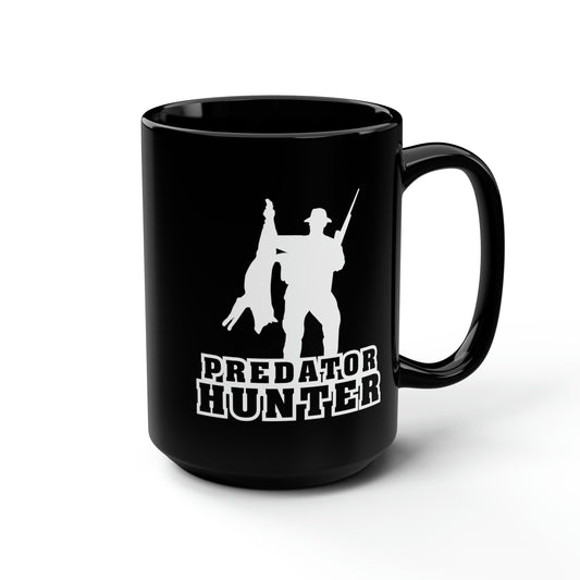 Predator Hunter Holding Coyote Mug, 15oz