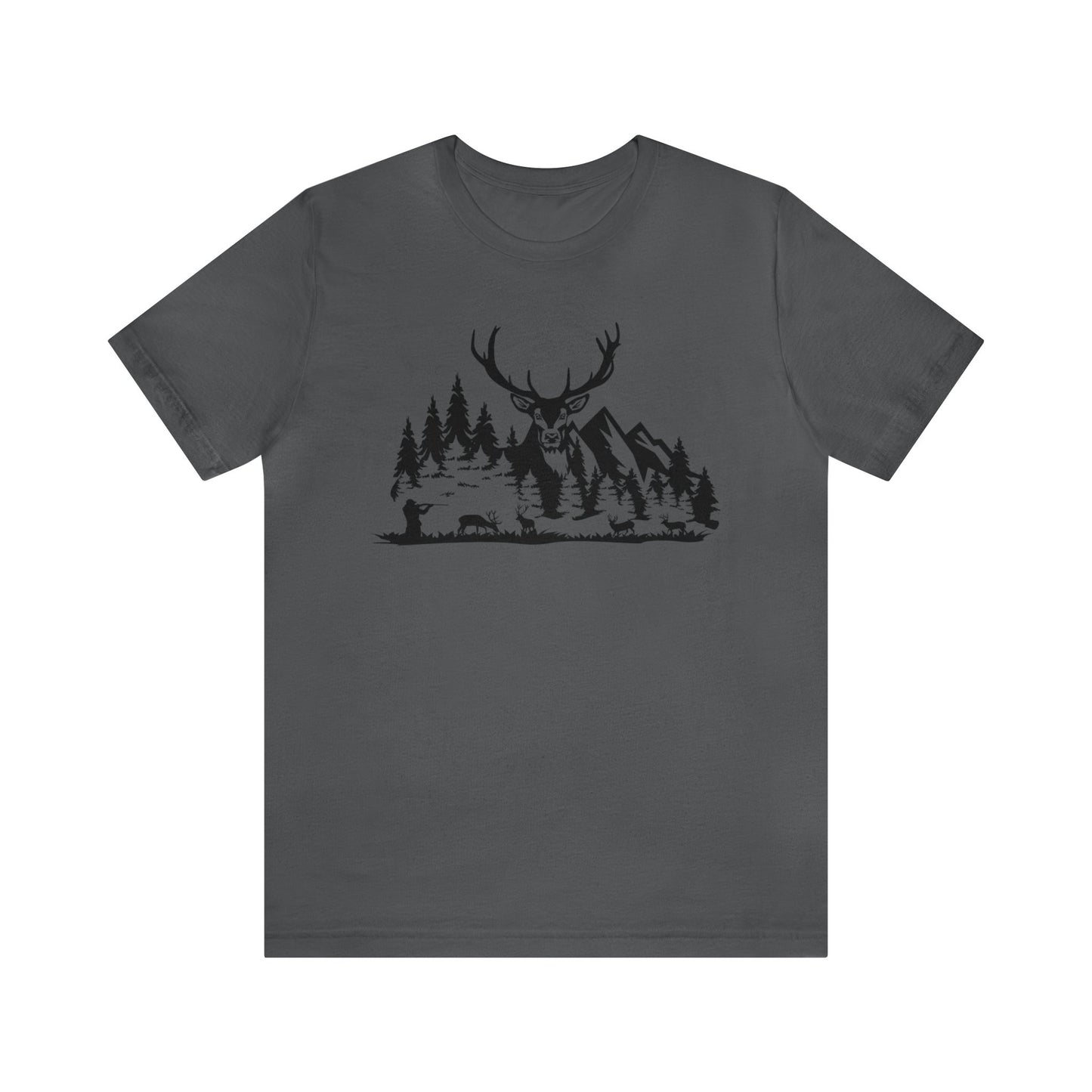 Elk Hunting Mountain Scene T-Shirt