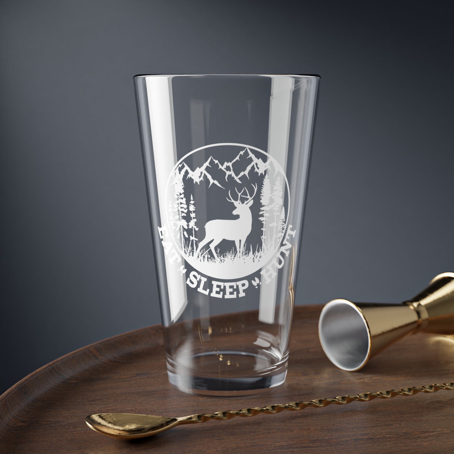 Eat Sleep Hunt Pint Glass