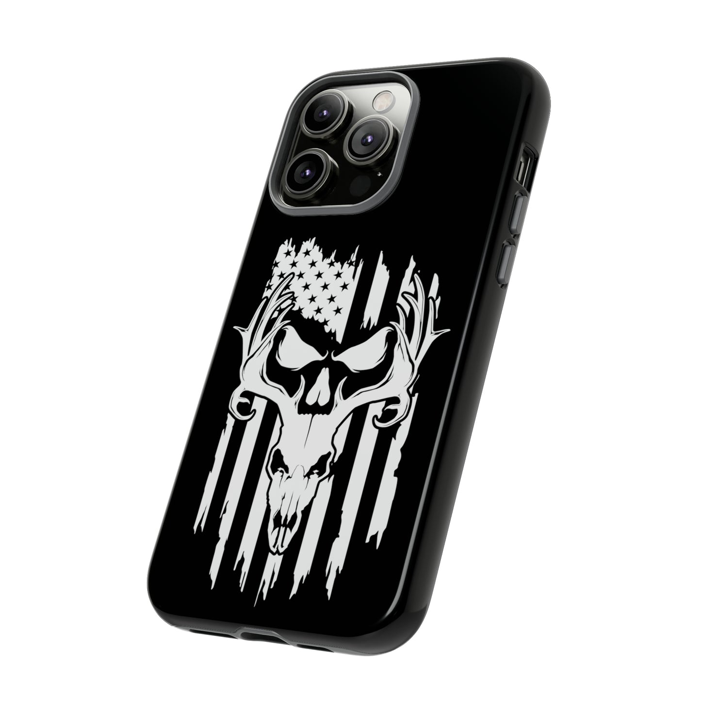 Deer Skull American Flag Phone Case