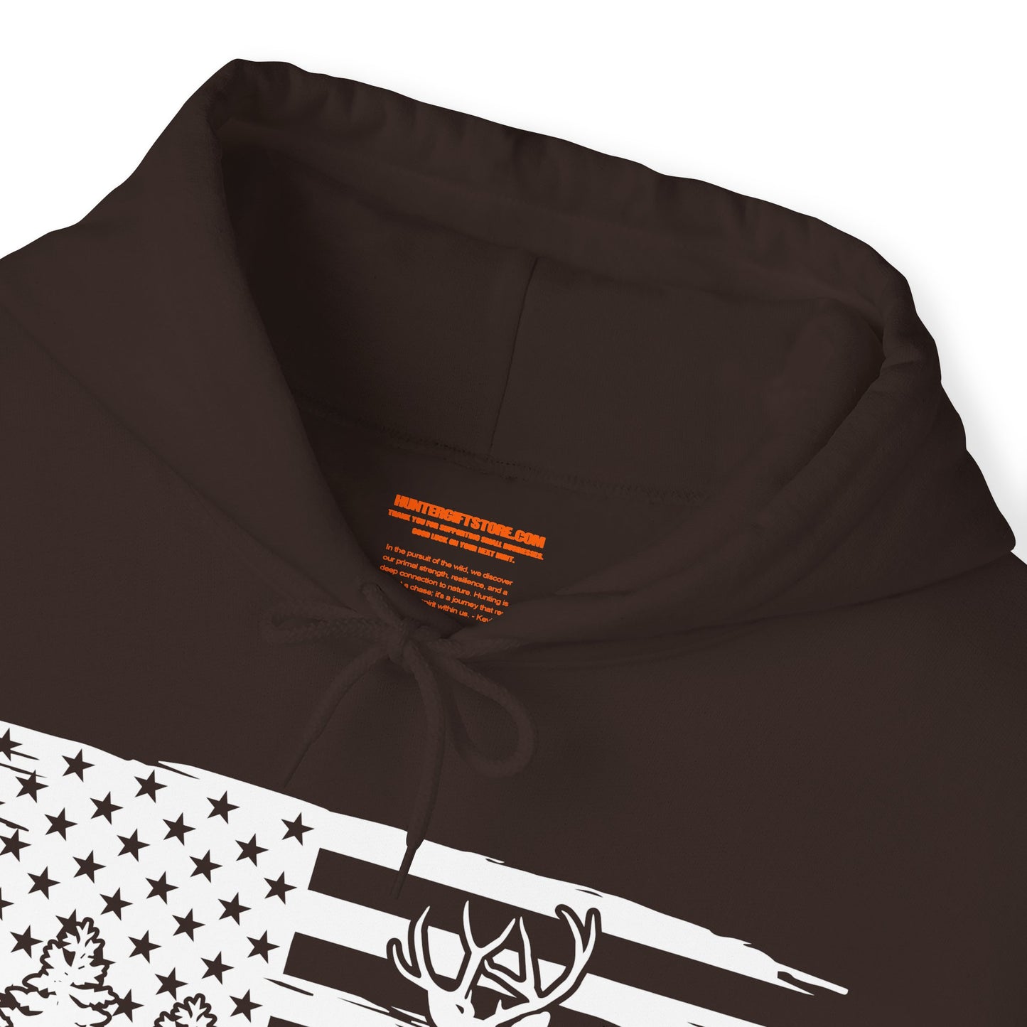 Deer American Flag Hooded Sweatshirt