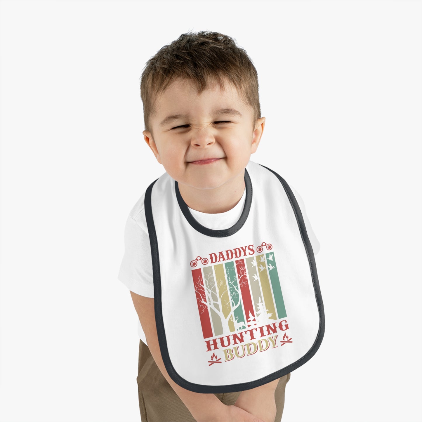 Daddy's Hunting Buddy Baby Jersey Bib