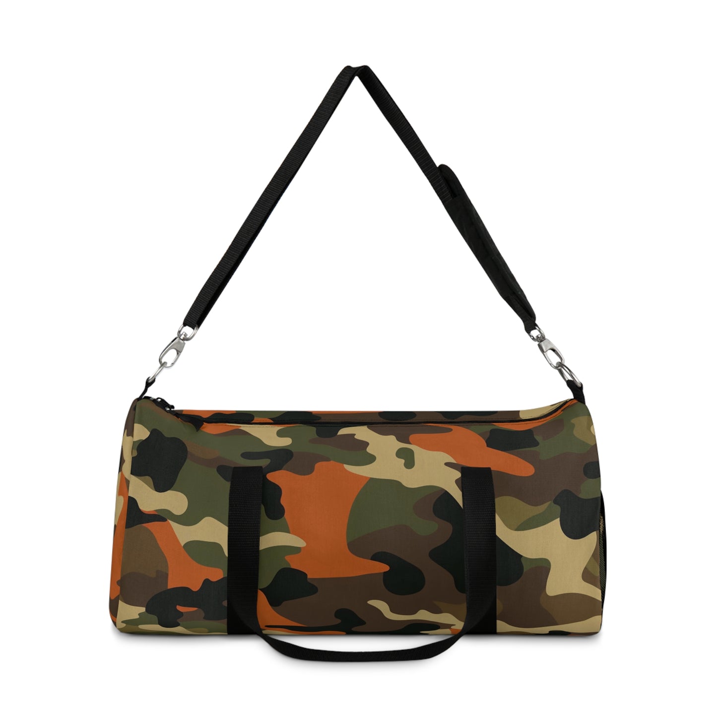 Orange Camo Duffel Bag