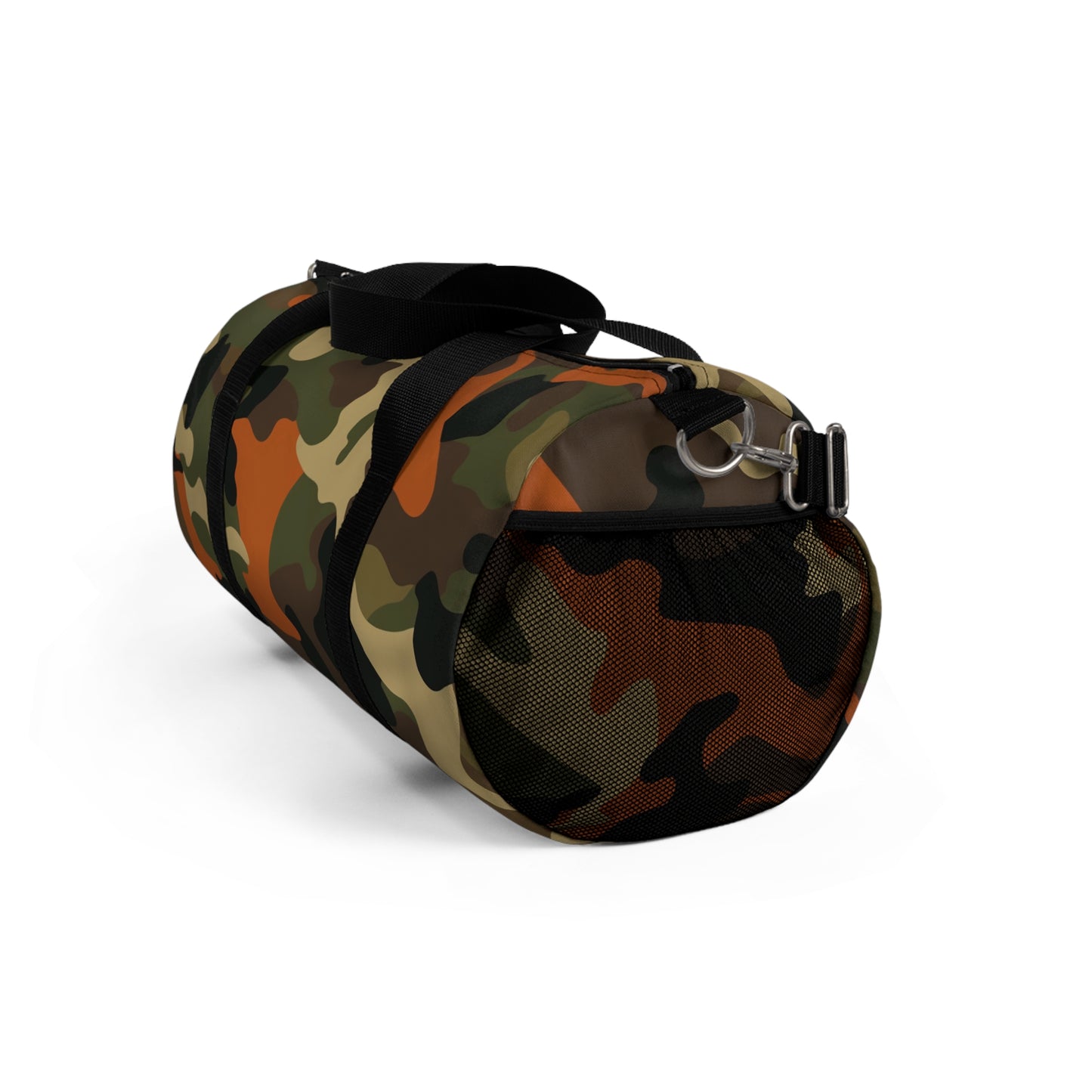 Orange Camo Duffel Bag