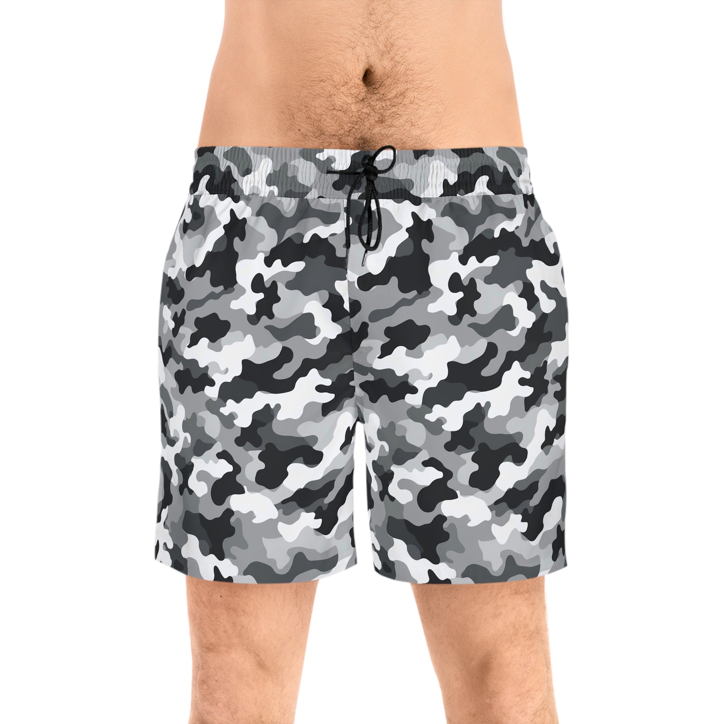 White Camo Swim Trunks