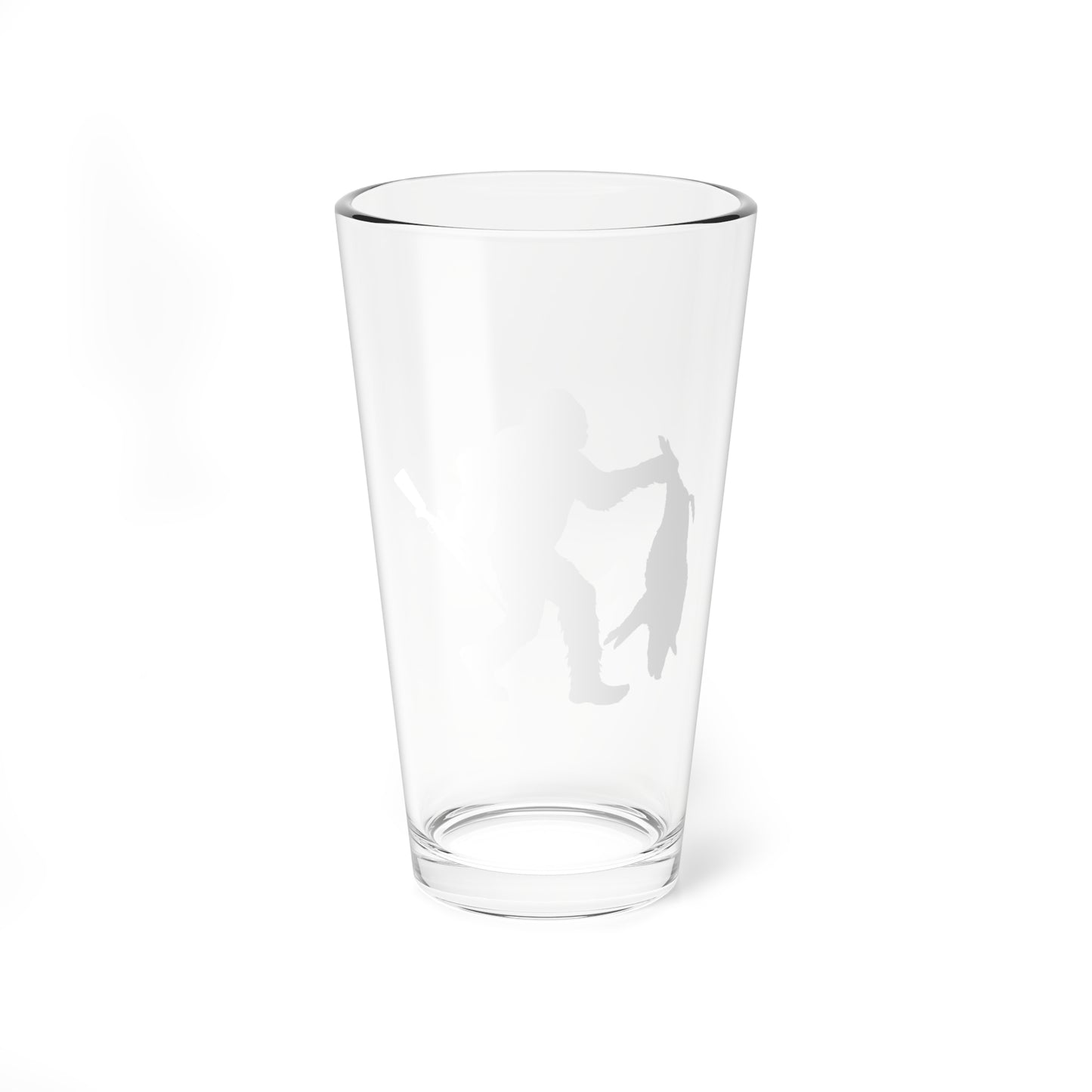 Bigfoot Carrying Hog Pint Glass