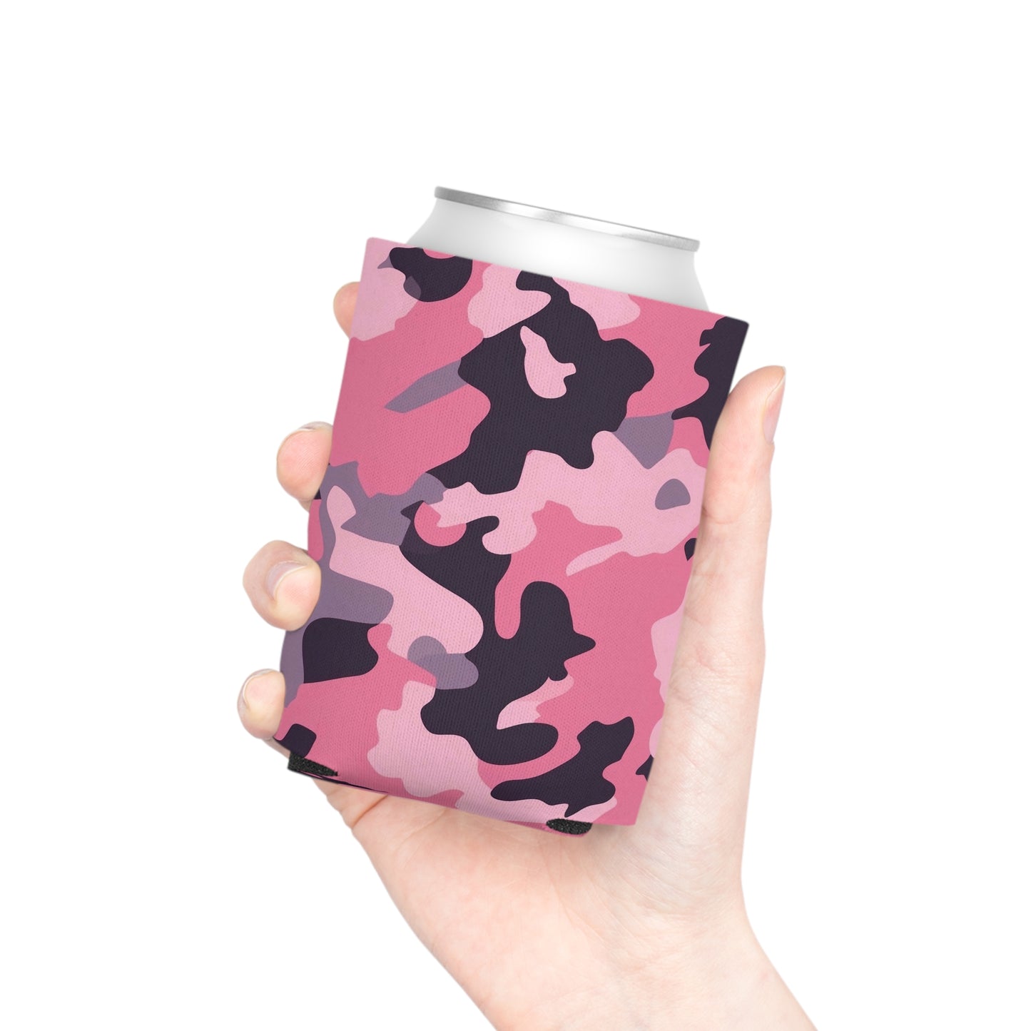 Pink Camo Can Cooler