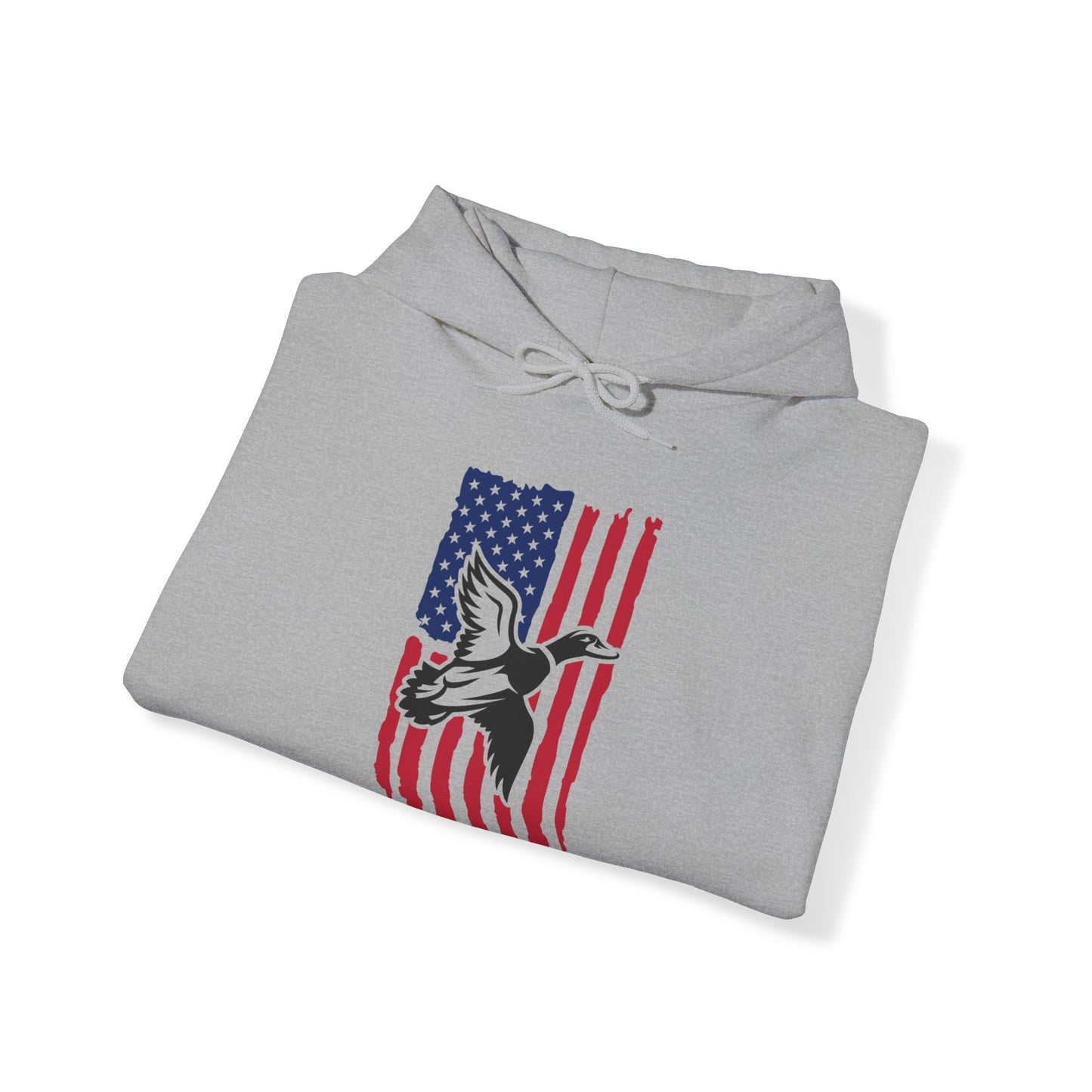 Duck American Flag Hooded Sweatshirt